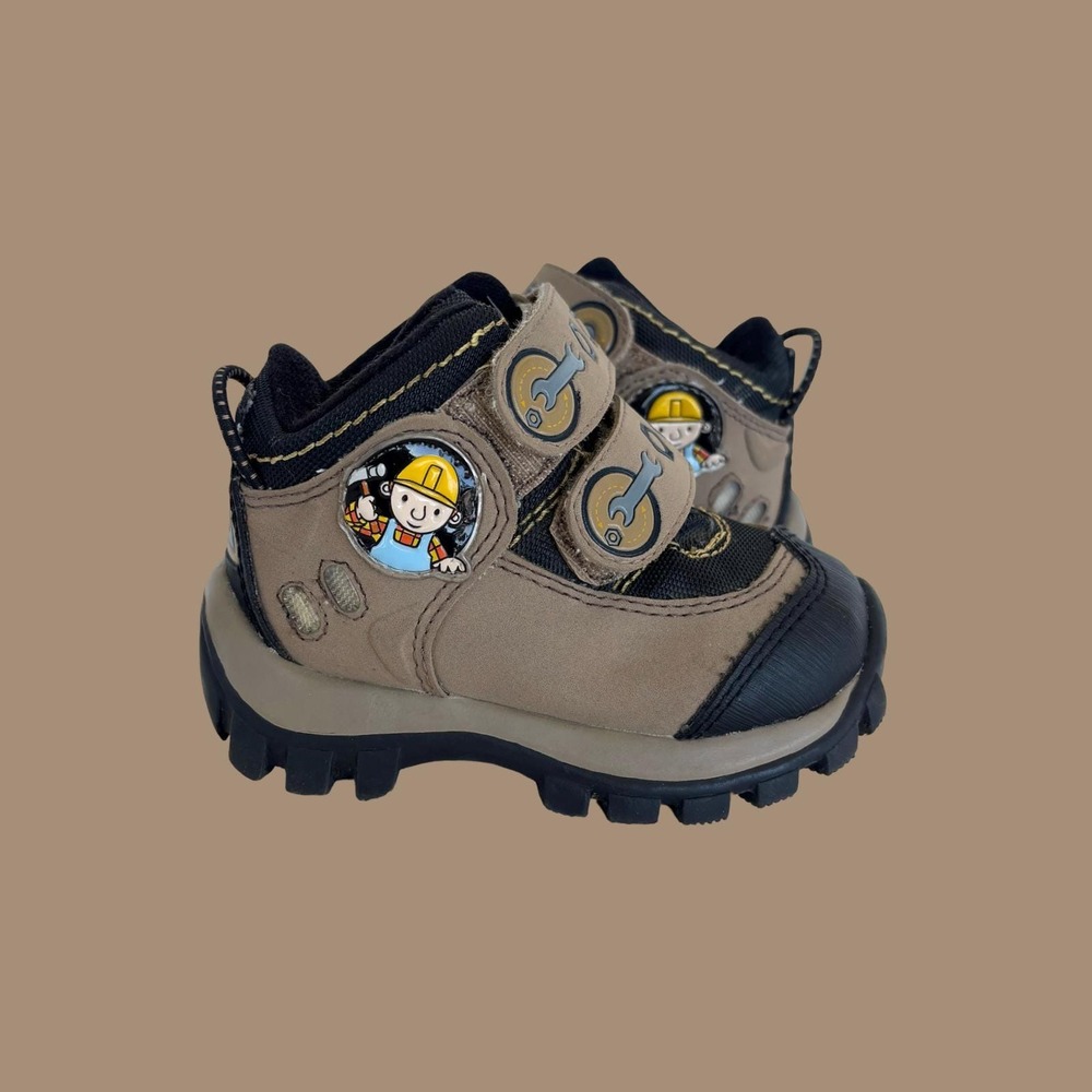 Vintage 1995 Bob the Builder High Top Work Boots, Size 5M
